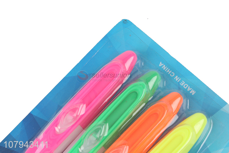 Hot products 4pieces durable highlighter marker with top quality