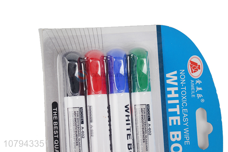 China wholesale 4pieces non-toxic white board marker for office and school