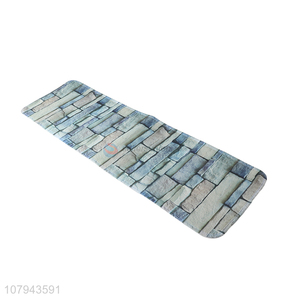 Yiwu wholesale blue printing long carpet household non-slip mat