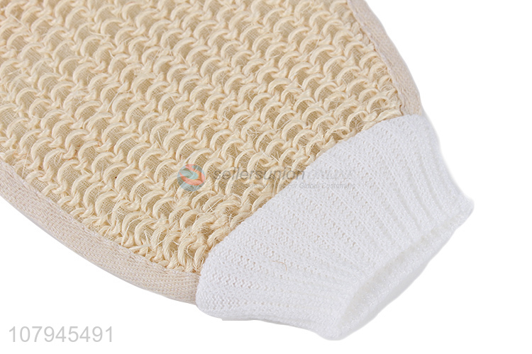 Wholesale deep cleansing sisal body scrubbers bath gloves for adults