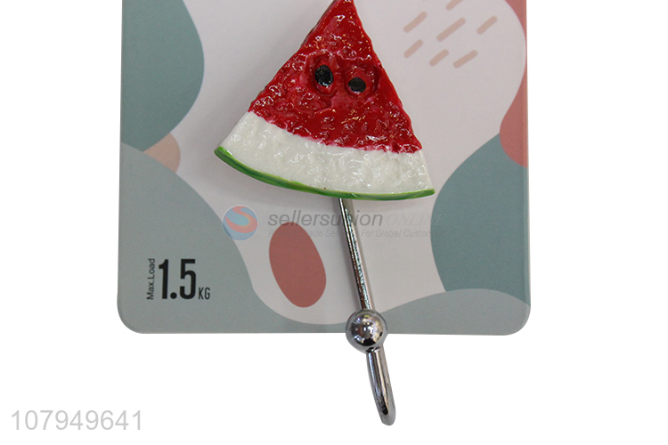 Wholesale watermelon cartoon decorative sucker hooks household sticky hooks