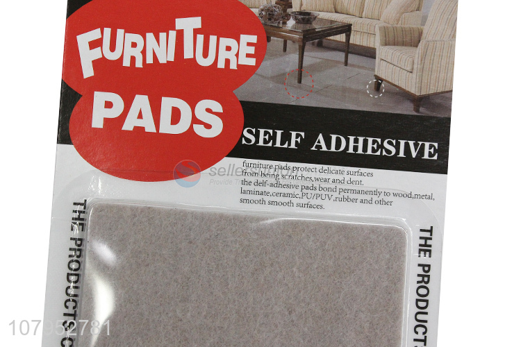 New Arrival Square Non-Slip Felt Pads Self-Adhesive Table Chair Feet Pads