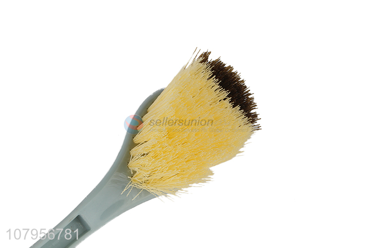 Hot sale gray plastic brush household long handle toilet brush