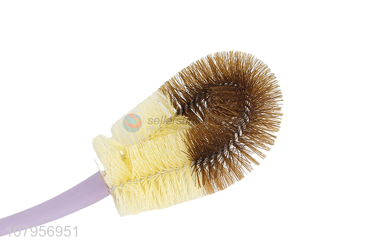 Yiwu exports purple plastic toilet brush general toilet cleaning brush