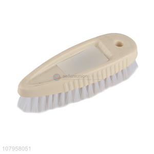 Hot popular beige plastic laundry brush universal cleaning brush