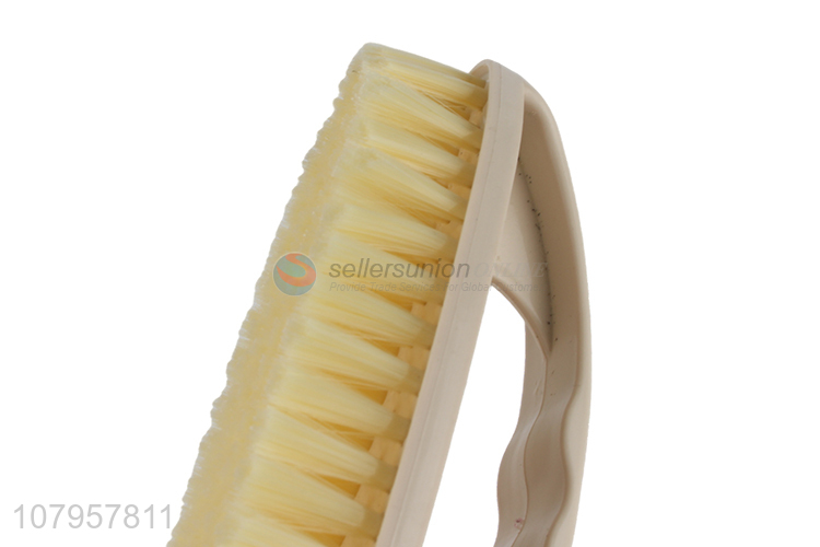 Good sale beige plastic laundry brush home scrubbing brush