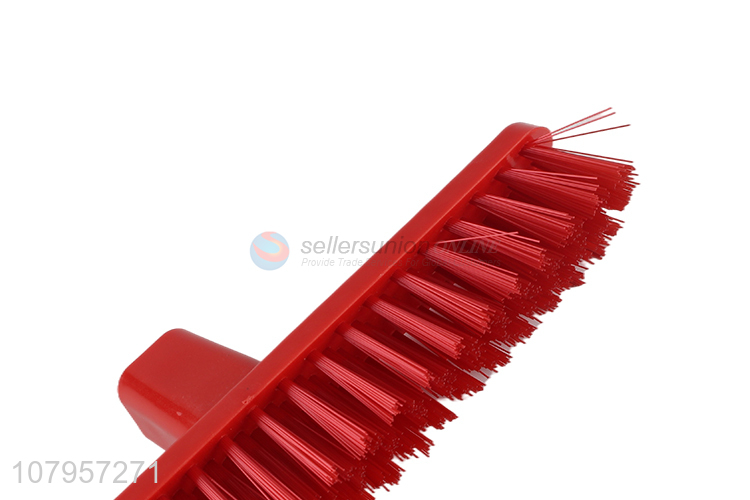 Factory price red plastic universal replacement broom head for household