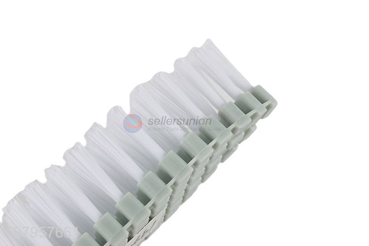 New popular green plastic laundry brush universal hanging brush