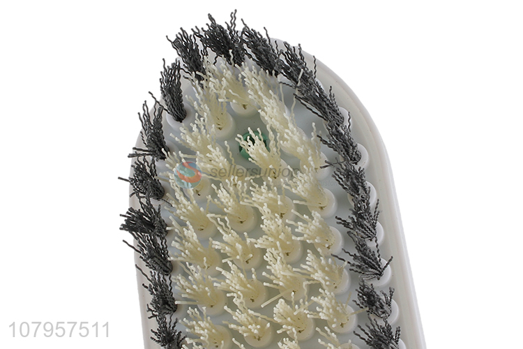 Factory direct sale green laundry brush household plastic cleaning brush