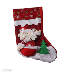 Good selling cartoon santa claus pattern christmas socks wholesale