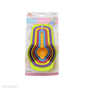 Wholesale price multicolor food-grade plastic measuring spoon baking tools