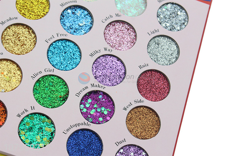 New arrival glitter shimmer blendable 30 colors eyeshadow palette