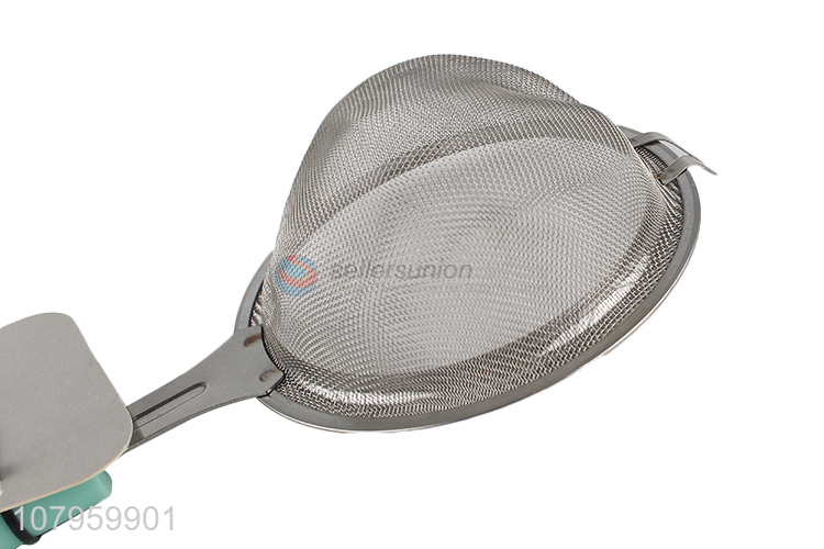 High Quality Plastic Handle Stainless Steel Tea Strainer Oil Strainer