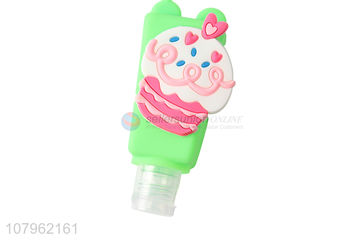 Low price cute 30ml travel pocketable cartoon hand sanitizer bottle