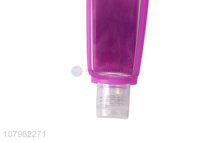 Hot sale mini portable cute silicone hand sanitizer alcohol bottle