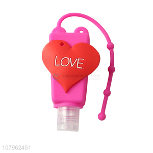 High quality 30ml plastic sanitizer bottle hand gel bottle with holder