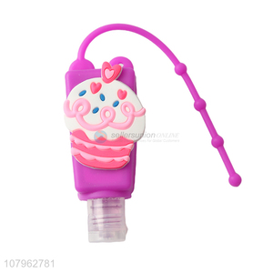 Wholesale blueberry fragrance silicone holder hand sanitizer for children