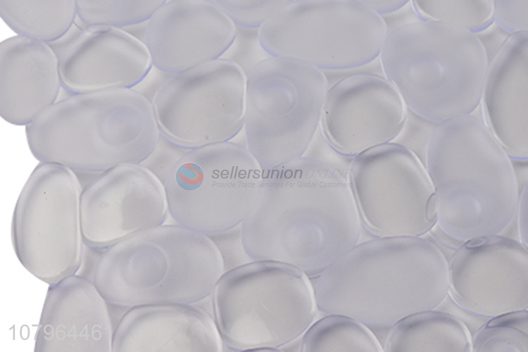 Wholesale clear stone design non-slip bathtub bath mat bathroom mat