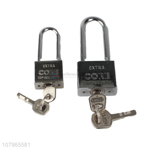 Yiwu Factory Silver Square Long Beam Padlock Universal Padlock