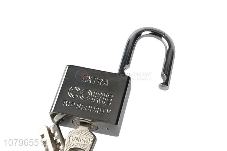 China factory silver square short beam padlock iron padlock wholesale