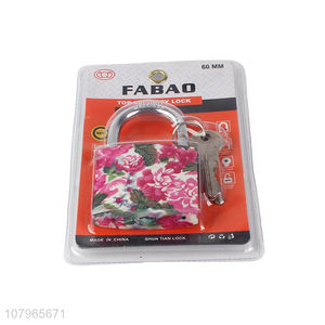 Good price printing creative padlock household universal padlock wholesale