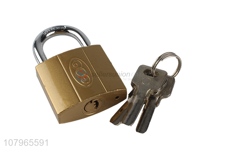 Factory wholesale iron imitation copper padlock household door lock