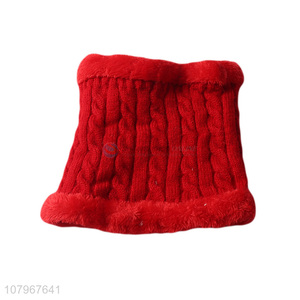 New arrival women winter warm knitted neck warmer with fleece lining