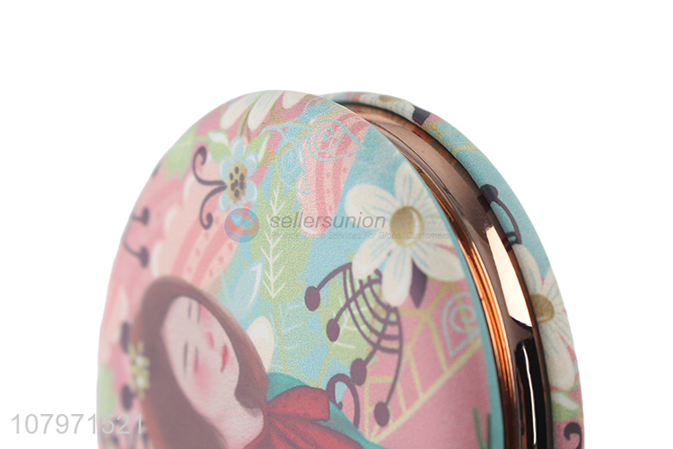 High Quality Foldable Cosmetic Mirror Fashion Double Sides Round Mirror