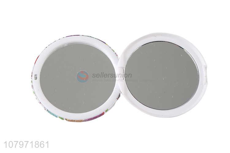 Promotional Round Double Sides Compact Mirror Ladies Makeup Mirror