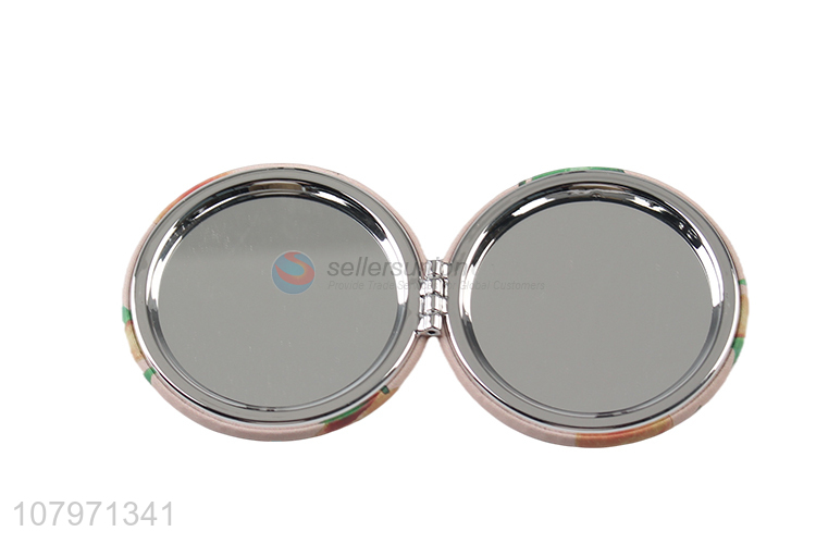 Fashion Summer Portable Round Double Sides Compact Mirror Makeup Mirror