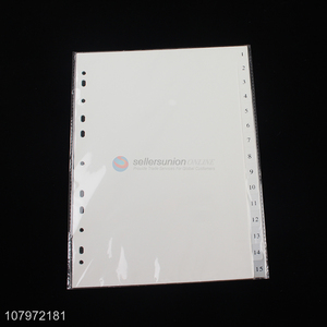 China sourcing white paper subject divider index divider for sale