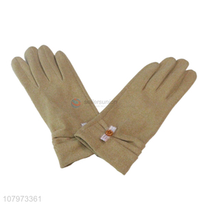 New simple windproof gloves ladies warm gloves for autumn