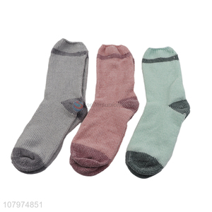 Hot selling women winter chenille crew socks mid-calf length socks