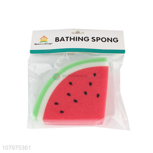 China imports watermelon shape bath exfoliating sponge for children