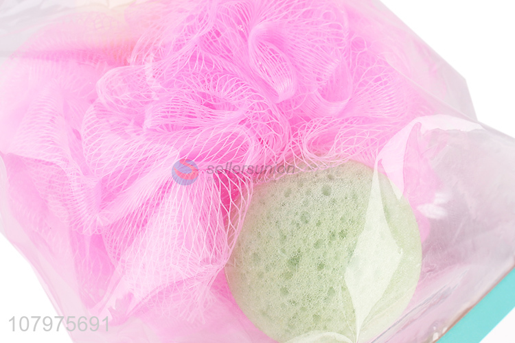 Most popular ice cream cone shape bath sponge with bath ball