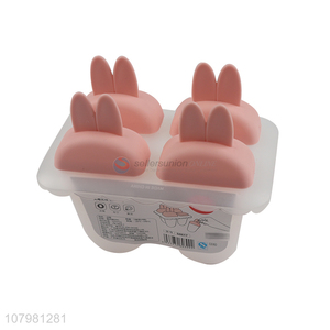 China imports rabbit shape food grade plastic popsicle molds ice pop maker