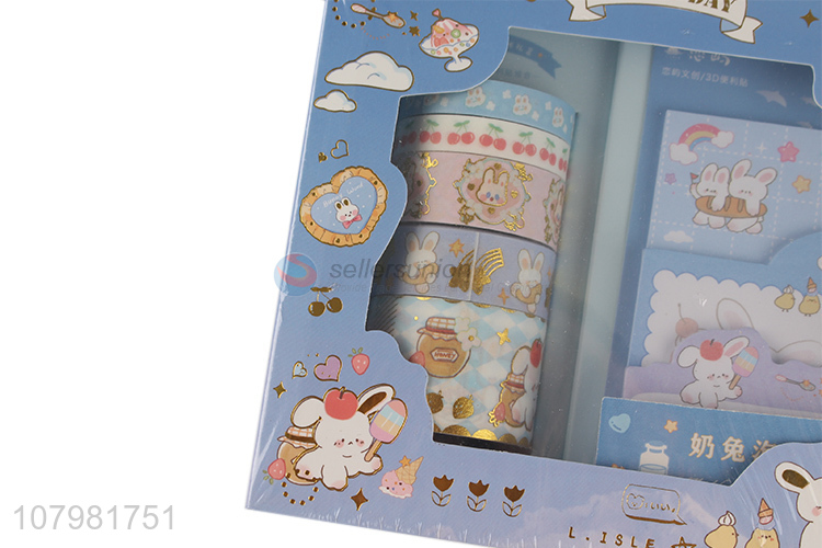 Factory wholesale cartoon decoration japanese washi tape and stickers set