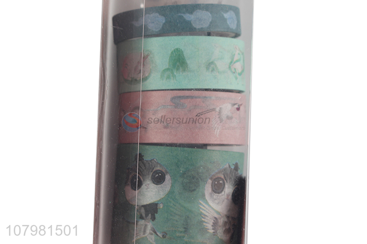 Most popular color printed custom decoration cute washi tape