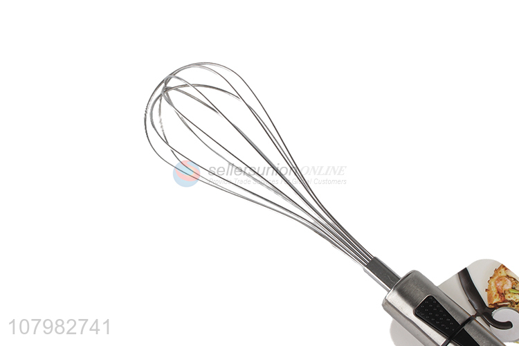 Yiwu Market Wholesale Silver Stainless Steel Manual Whisk for Baking