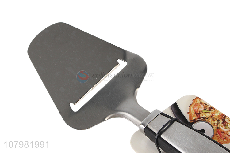 High quality silver stainless steel cheese spatula baking gadget