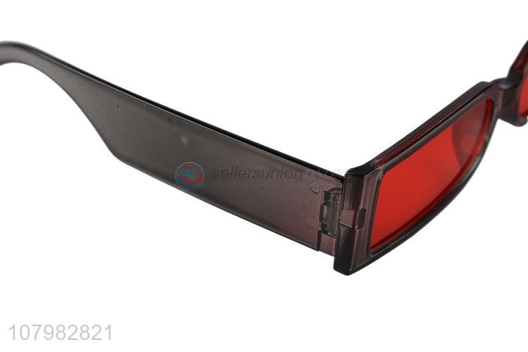 Cool Design Red Glasses Width Legs Eyeglasses Fashion Sunglasses