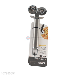 Good quality stainless steel double-wheel pizza cutter pizza tools