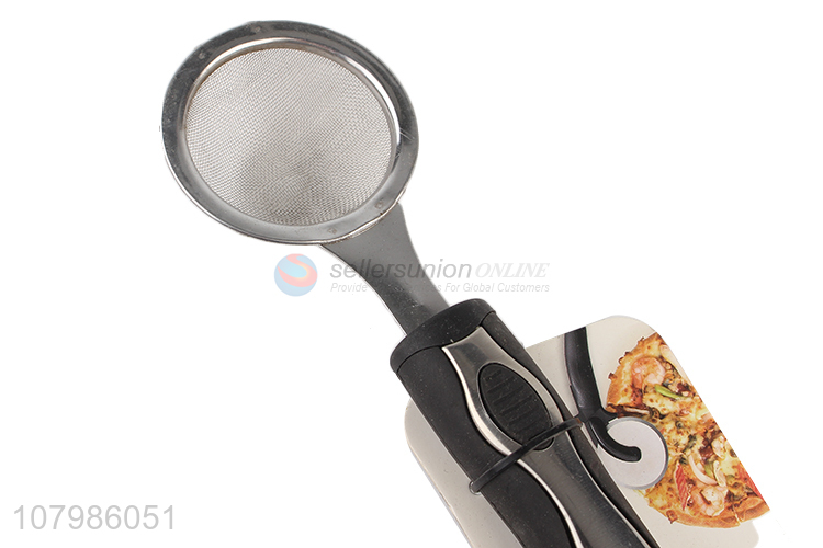 High Quality Non-Slip Handle Stainless Steel Tea Strainer Fine Mesh Strainer