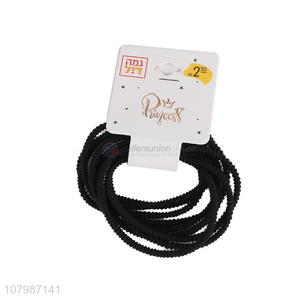 Hot sale black pearl head rope ladies temperament hair accessories