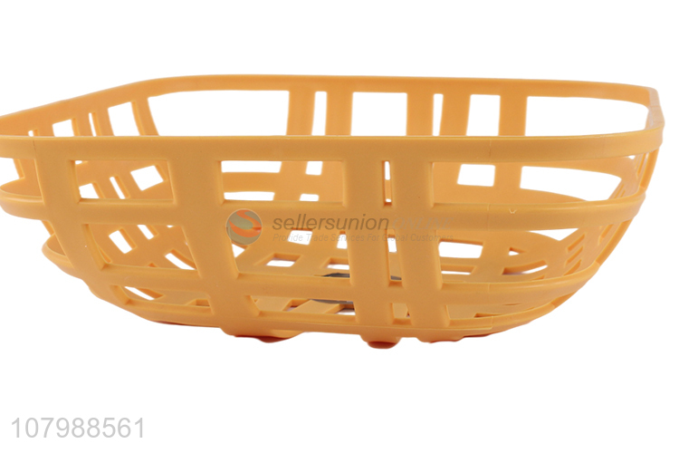 Online wholesale square bird nest shape plastic fruit basket tabletop organizer