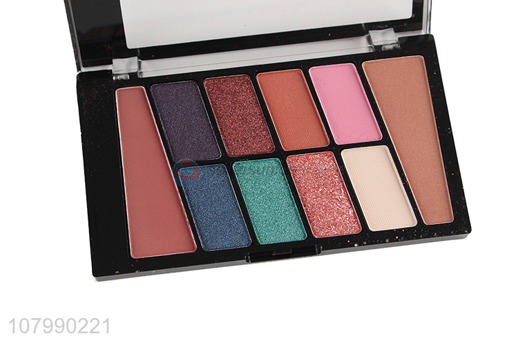 Online wholesale 10 colors eyeshadow palette women eye makeup palette