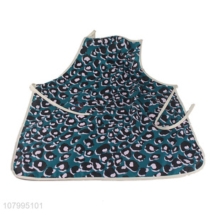 Wholesale leopard print apron household kitchen oil absorbing apron