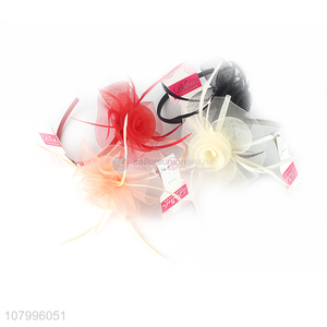 High quality temperament flower fascinator headband for women tea party