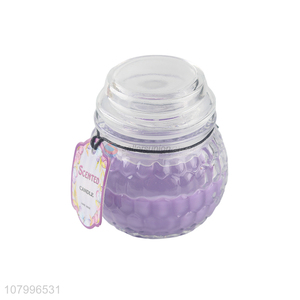 Best Selling Glass Jar Scented Candles With Lid For Gift