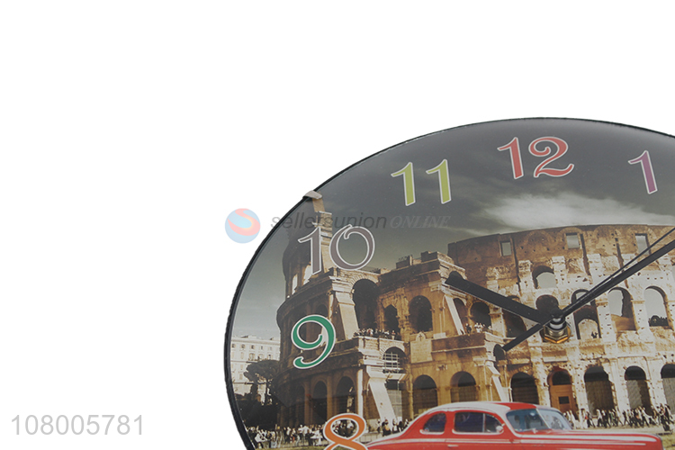 Yiwu wholesale printing wall clock creative art wall clock